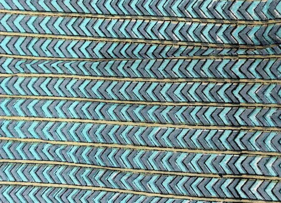 Estampado KAI - Espiga azul y verde