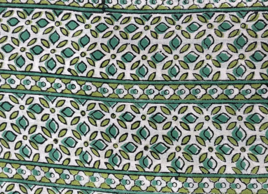 Estampado NED - Geométrico verde y azul
