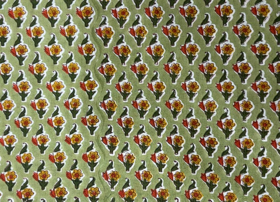 Estampado NIA - Floral pequeño verde