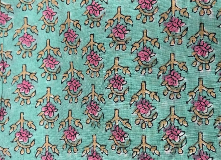 Estampado TAO - Floral turquesa